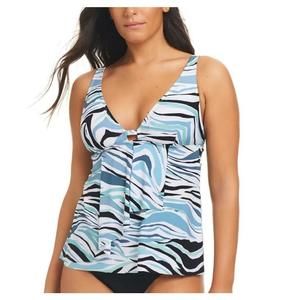 Beyond Control Women's Multicolor Printed Tankini Top 12